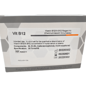 RAYTO Vitamin B12 (Vit B12) Reagent Kit (Chemiluminescent Immunoassay)-100T